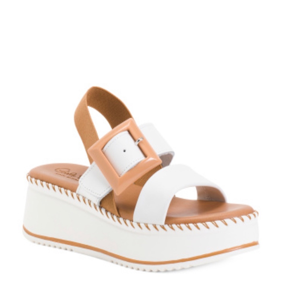 Leather slides made in Italy